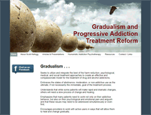 Tablet Screenshot of gradualismandaddiction.org